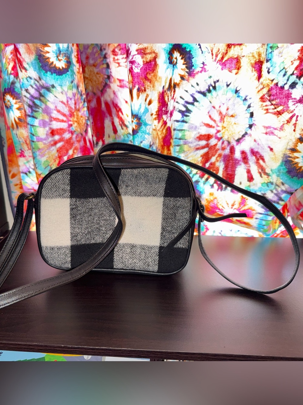 Buffalo Plaid Crossbody Bag